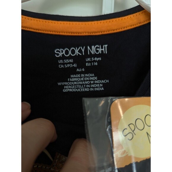 Spooky Night Girls Halloween Outfit XS 4 Pumpkin Sequin - Picture 7 of 8